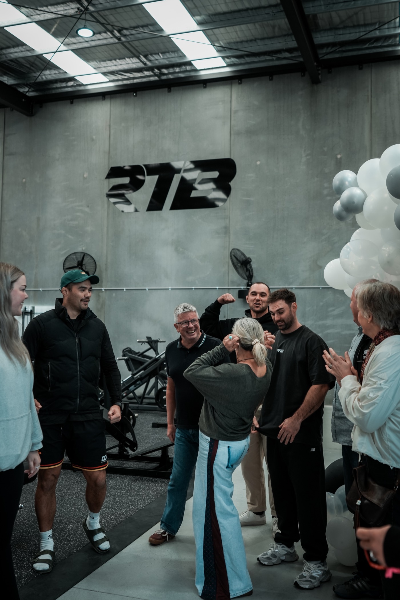 Josh with members at the RTB Chelsea Heights opening